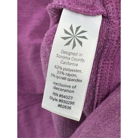 Athleta Sweatshirt‎ Cowl Neck Women Small Purple Pullover Tranquility - Picture 7 of 9